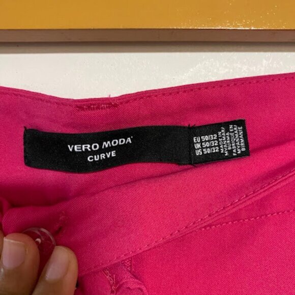 Vero Moda Women's Pink Curve Two-Piece Pant Suit US 18 / EU 50 - Picture 6 of 14